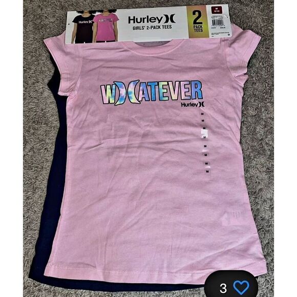 NWT GIRLS HURLEY 2 PACK OF ACTIVE TOPS - Picture 2 of 5